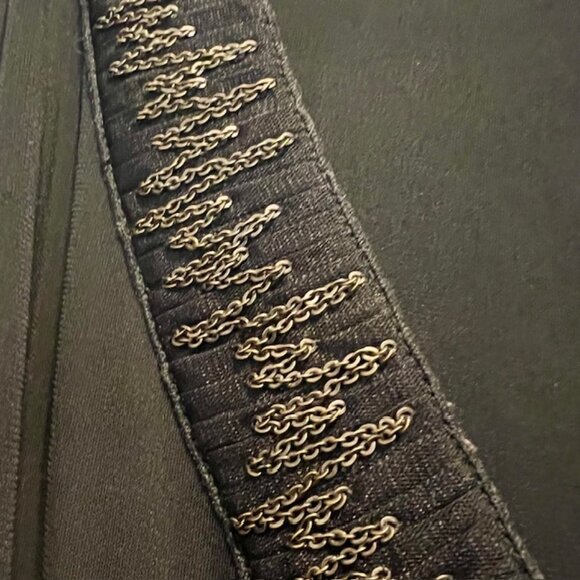 Piazza Sempione Italian sequin little black dress cocktail party classy … - Picture 4 of 11